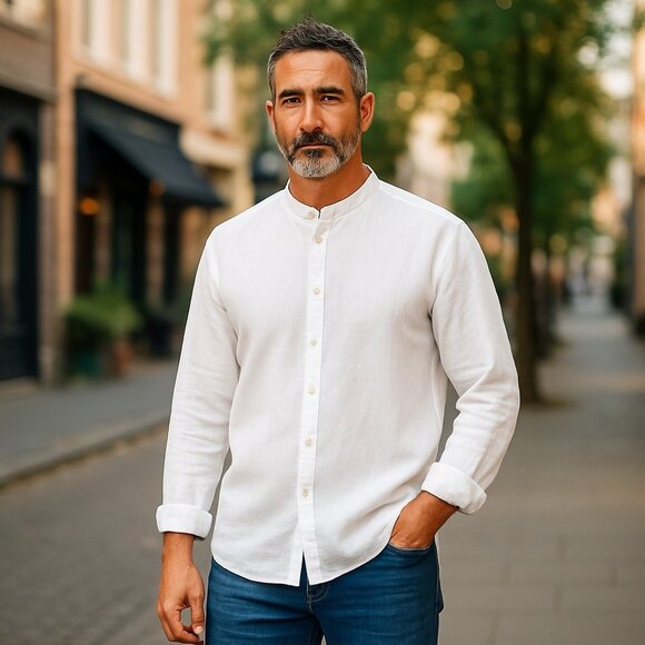 Club Room Other - Linen Club Room Luxury Mens White Linen Shirt XXL Resort Tropical Old Money